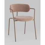 Стул Дженни букле бежевый каркас бежево-серый матовый