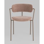 Стул Дженни букле бежевый каркас бежево-серый матовый