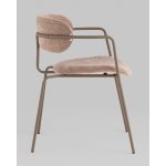 Стул Дженни букле бежевый каркас бежево-серый матовый