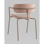 Стул Дженни букле бежевый каркас бежево-серый матовый