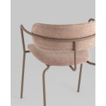 Стул Дженни букле бежевый каркас бежево-серый матовый