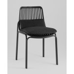 Стул Louran с подушкой чёрный 2 шт.