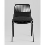 Стул Louran с подушкой чёрный 2 шт.