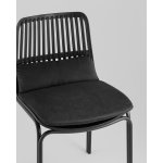 Стул Louran с подушкой чёрный 2 шт.