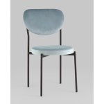 Стул обеденный Барбара велюр серо-голубой NC