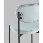 Стул обеденный Барбара велюр серо-голубой NC