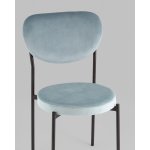 Стул обеденный Барбара велюр серо-голубой NC