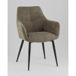 Стул обеденный Lynet рогожка серо-зеленый