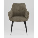 Стул обеденный Lynet рогожка серо-зеленый