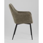 Стул обеденный Lynet рогожка серо-зеленый