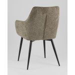 Стул обеденный Lynet рогожка серо-зеленый