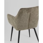 Стул обеденный Lynet рогожка серо-зеленый