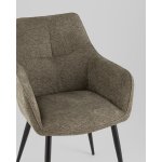 Стул обеденный Lynet рогожка серо-зеленый