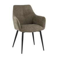 Стул обеденный Lynet рогожка серо-зеленый