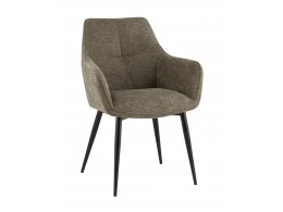 Стул обеденный Lynet рогожка серо-зеленый