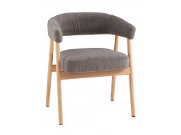 Стул обеденный Zubo с деревянными ножками темно-серый