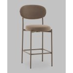 Стул Полубарный Бриф DD велюр капучино каркас капучино муар