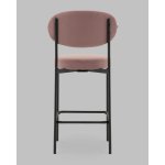 Стул Полубарный Бриф DD велюр пыльно-розовый
