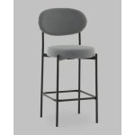 Стул Полубарный Бриф DD велюр серый