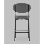 Стул Полубарный Бриф DD велюр серый