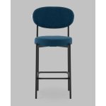 Стул Полубарный Бриф DD велюр синий