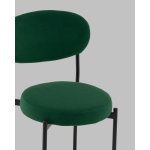 Стул Полубарный Бриф DD велюр зелёный
