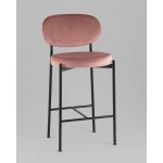 Стул полубарный Бриф VD велюр пыльно-розовый