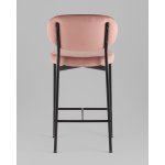 Стул полубарный Бриф VD велюр пыльно-розовый