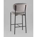 Стул полубарный Бриф VD велюр серый