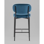 Стул полубарный Бриф VD велюр синий