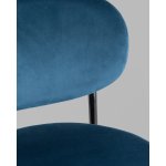 Стул полубарный Бриф VD велюр синий