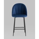 Стул полубарный Логан SN велюр синий