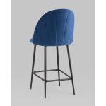 Стул полубарный Логан SN велюр синий