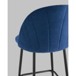 Стул полубарный Логан SN велюр синий