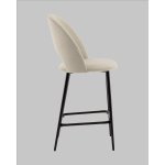 Стул полубарный Меган SN велюр бежевый