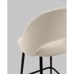 Стул полубарный Меган SN велюр бежевый