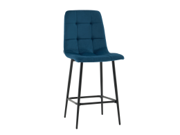 Стул полубарный Одди велюр синий