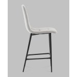 Стул полубарный Одди велюр светло-серый