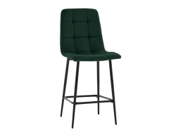 Стул полубарный Одди велюр темно-зеленый