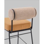 Стул полубарный Ponpoun бежевый терракотовый