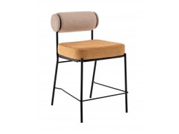 Стул полубарный Ponpoun бежевый терракотовый