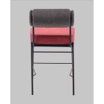 Стул полубарный Ponpoun тёмно-серый бордо