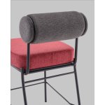 Стул полубарный Ponpoun тёмно-серый бордо