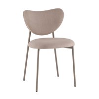 Стул Rina велюр бежевый каркас бежево-серый