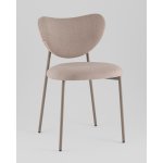 Стул Rina велюр бежевый каркас бежево-серый Стул Rina велюр бежевый каркас бежево-серый