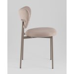 Стул Rina велюр бежевый каркас бежево-серый Стул Rina велюр бежевый каркас бежево-серый