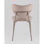 Стул Rina велюр бежевый каркас бежево-серый Стул Rina велюр бежевый каркас бежево-серый