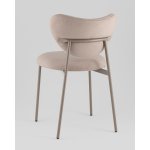 Стул Rina велюр бежевый каркас бежево-серый Стул Rina велюр бежевый каркас бежево-серый