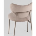 Стул Rina велюр бежевый каркас бежево-серый Стул Rina велюр бежевый каркас бежево-серый