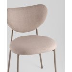 Стул Rina велюр бежевый каркас бежево-серый Стул Rina велюр бежевый каркас бежево-серый